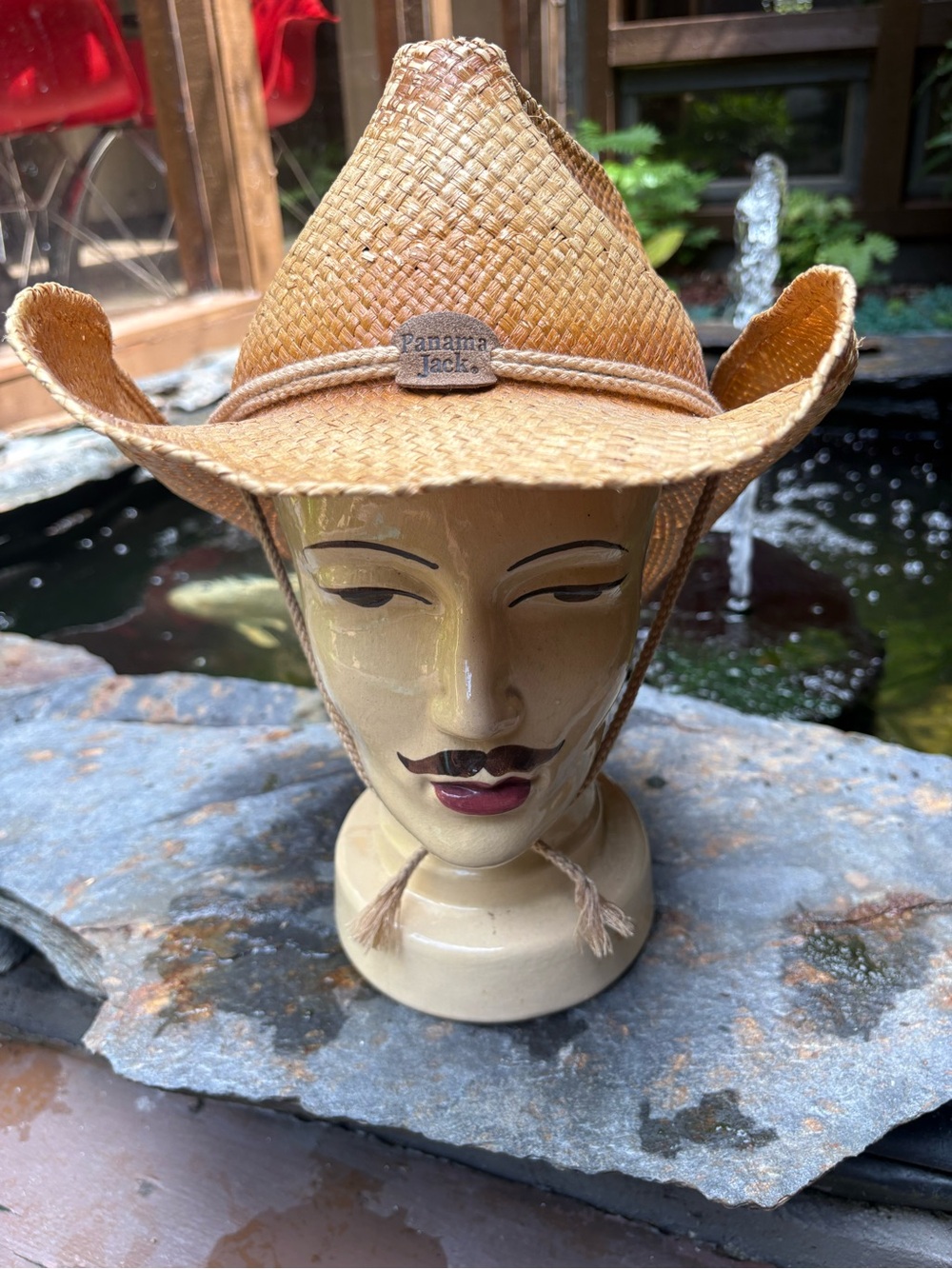Panama Jack Straw Cowboy Hat in Natural Tan